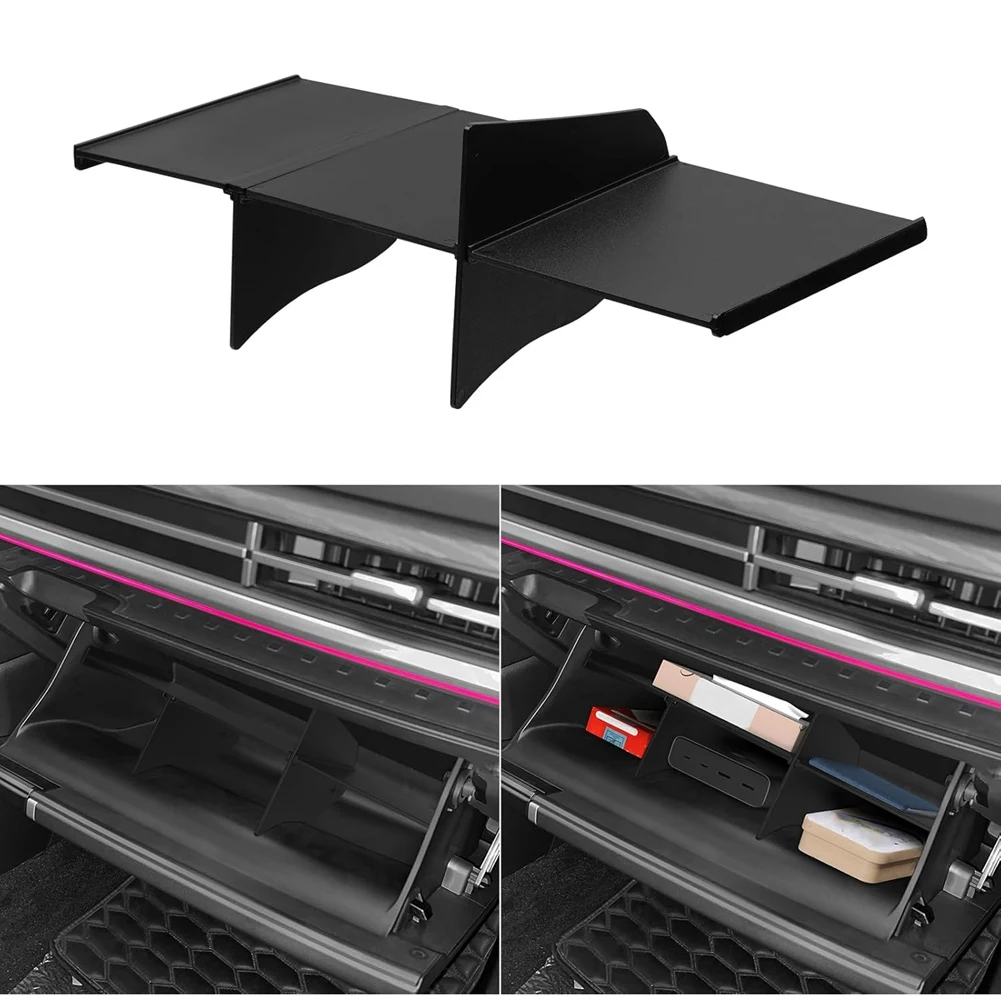 아멕시아오슈 산타페 2024 2025 차량용 글러브박스 파티션 오거나이저, 글러브박스 디바이더 액세서리