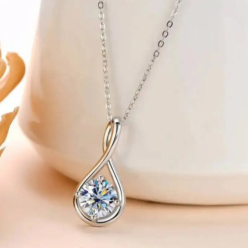 JoiasHome – collier Moissanite 2CT, 100% argent Sterling 925, Design minimaliste, certifié GRA, bijoux fins pour femmes 1 JoiasHome – collier Moissanite 2CT, 100% argent Sterling 925, Design minimaliste, certifié GRA, bijoux fins pour femmes 1
