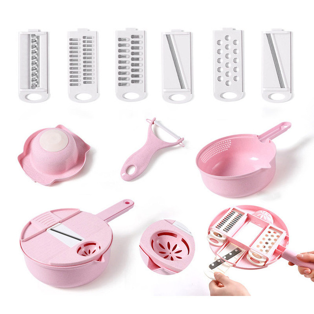 Vegetable Chopper Manually Multi-function Vegetable Cutter with Guard Planer Carrots Potatoes Grater Kitchen Accessories