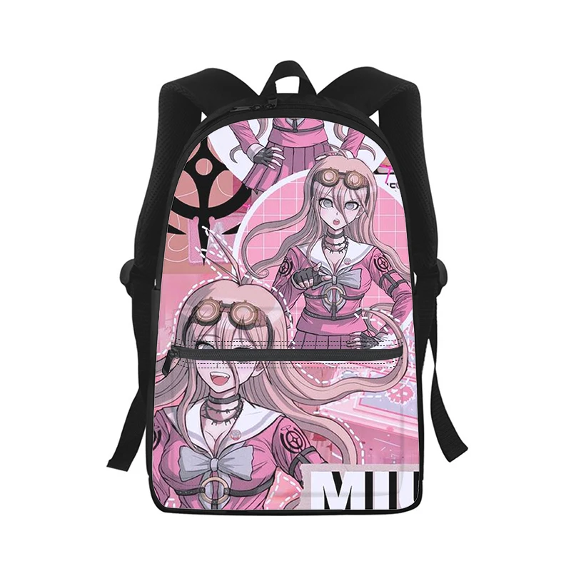 anime danganronpa miu iruma Men Women Backpack 3D Print Fashion Student School Bag Laptop Backpack Kids Travel Shoulder Bag