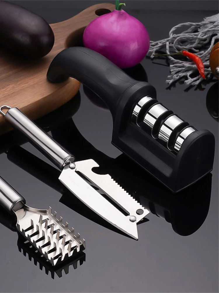 Knife Sharpener Suction Cup Whetstone Knives Sharpener Professional Knife  Sharpening Grinding Stone Tungsten Afilador De Cuchillo Kitchen Tool Black