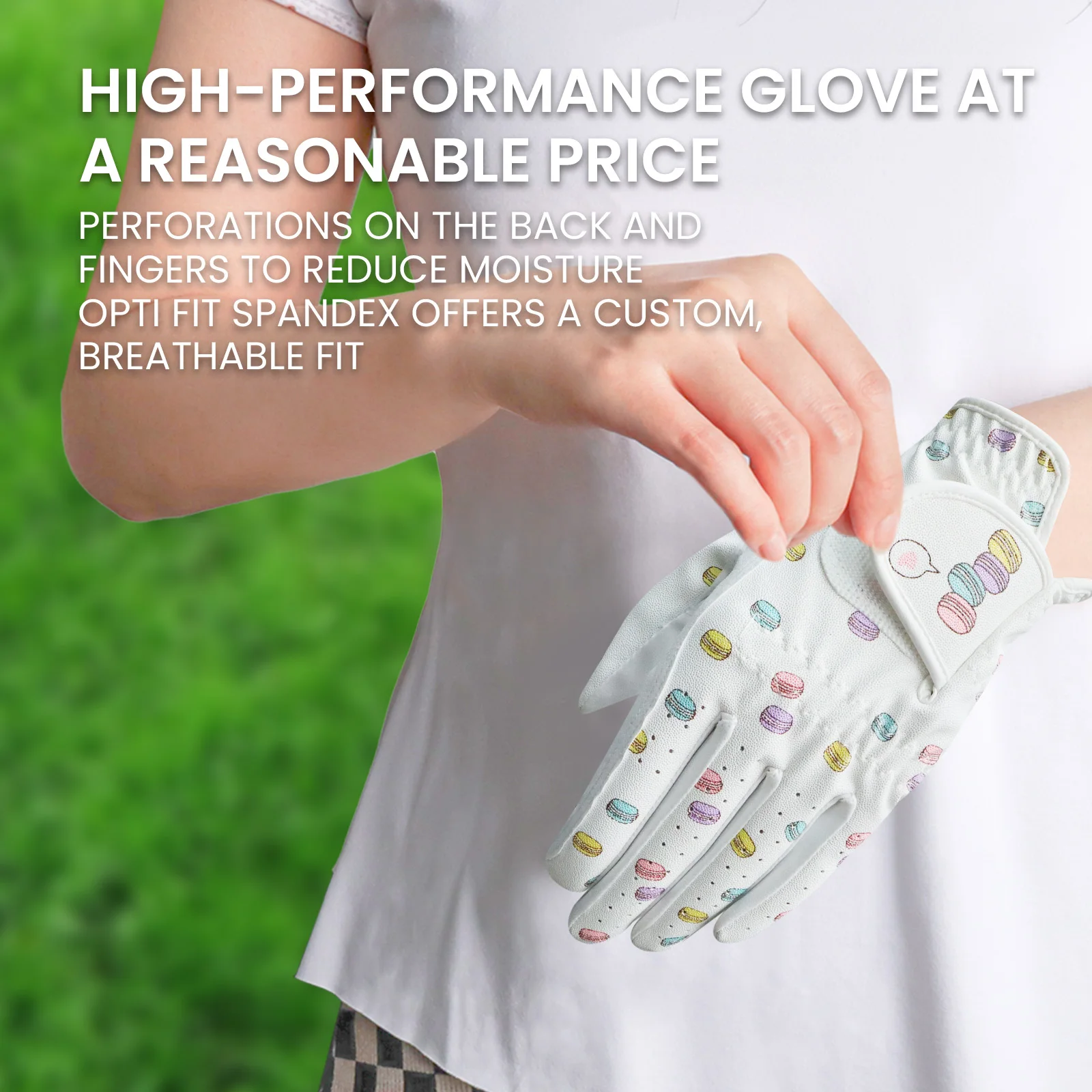 Women's Golf Gloves Left Hands 1 Pair,Non-Slip Golf Gloves Leather Breathable,Both Handed rain hot Golf Accessories 4