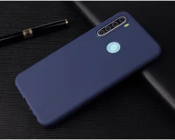 Vibrant Candy Colors Silicone Matte Phone Case - Redmi 5A (Dark Blue)