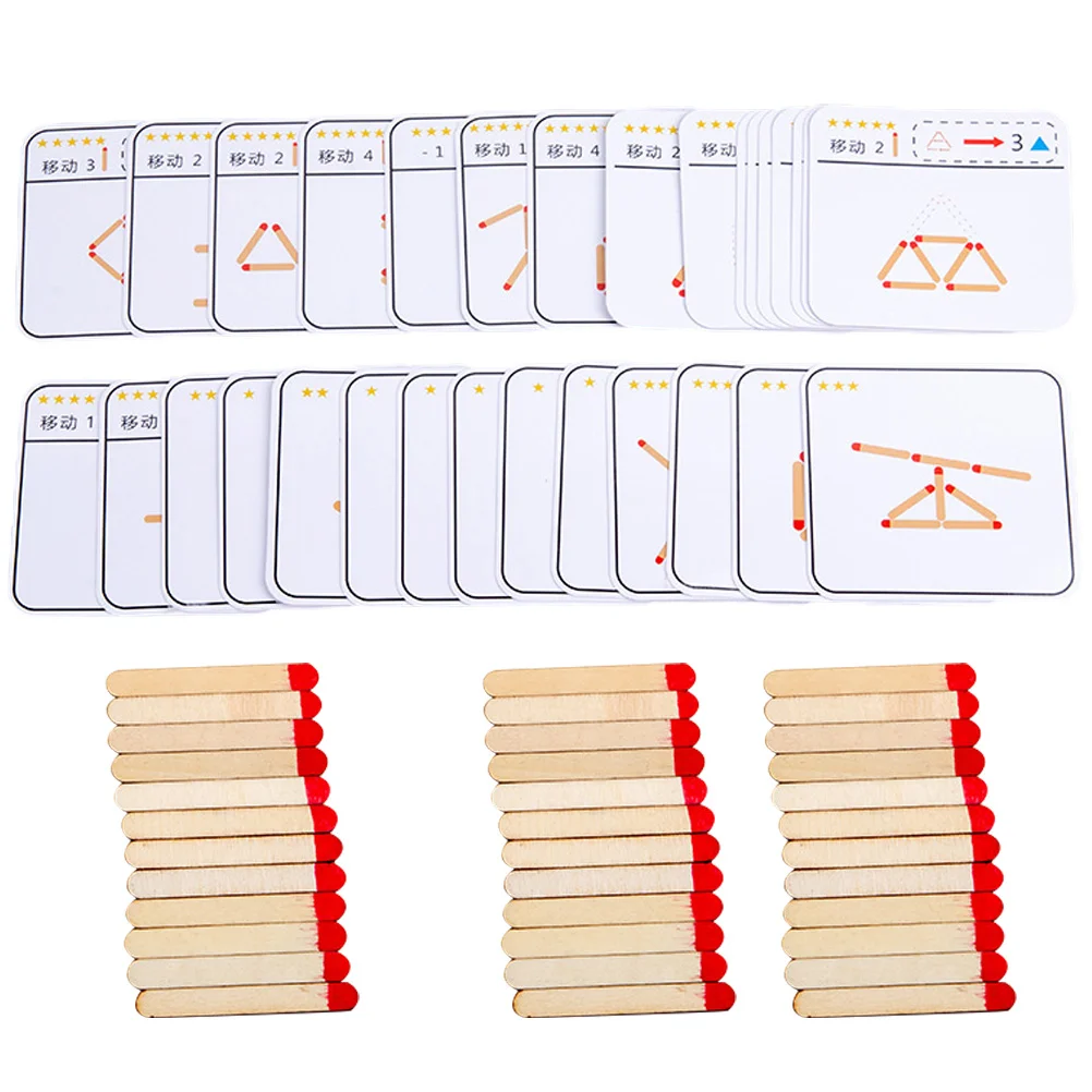

1 Set of Kids Puzzle Game Geometric Logic Focus Training Toy Educational Desktop Toy