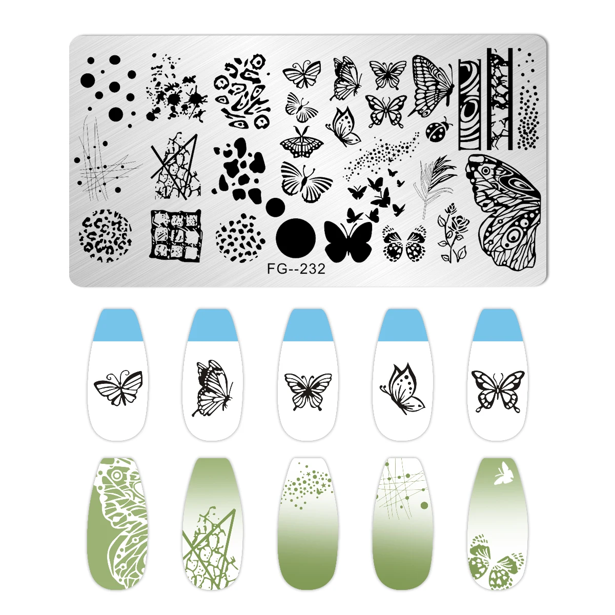 Leaf Snake Design Nail Art Stamping Plates Accessories Stamp Templates Tools Flower Leopard Manicure Nail Gel Polish Stencils 4