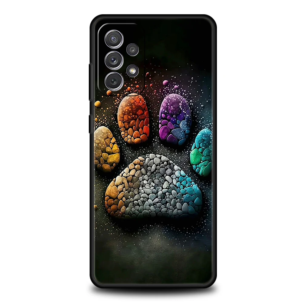 Cute Dog Paw Print Soft Shell Phone Case