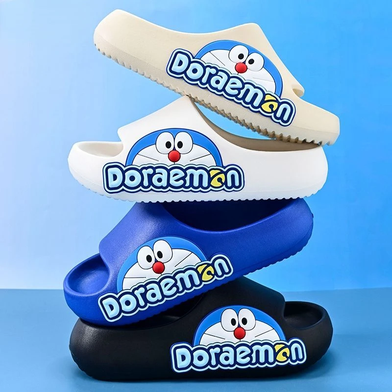 

Сандалии Doraemon для мальчиков и девочек, простые и универсальные удобные легкие мягкие Нескользящие, с мультяшным рисунком, в повседневном стиле
