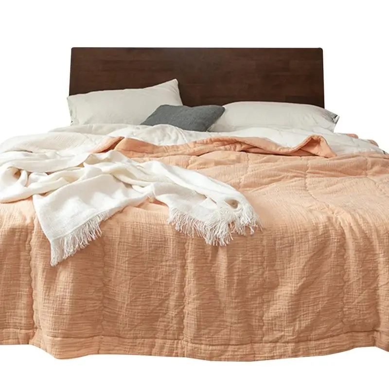 

New Solid Color Quilt Cover High Quality Skin Friendly Fabric Duvet Bedding Cover Summer Coverlet Set for Bedroom