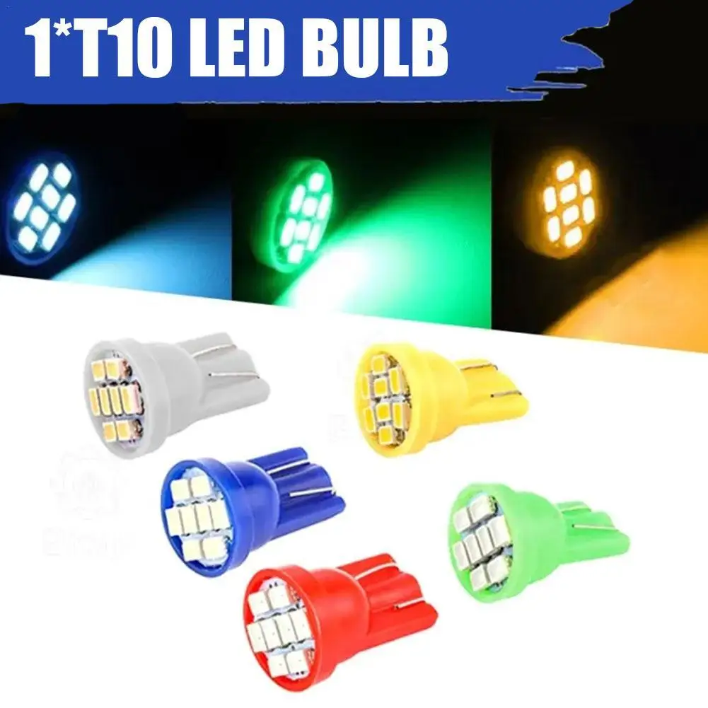 

7 шт., автомобильные лампы для чтения T10 8SMD 3020 W5W 194 168