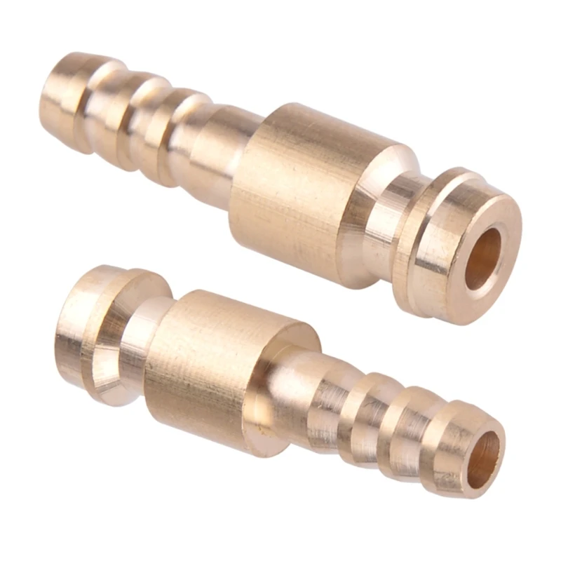 6mm Gold Dia. Gas & Water Male Adapter Quick Connector for TIG Welding Torch Dropship