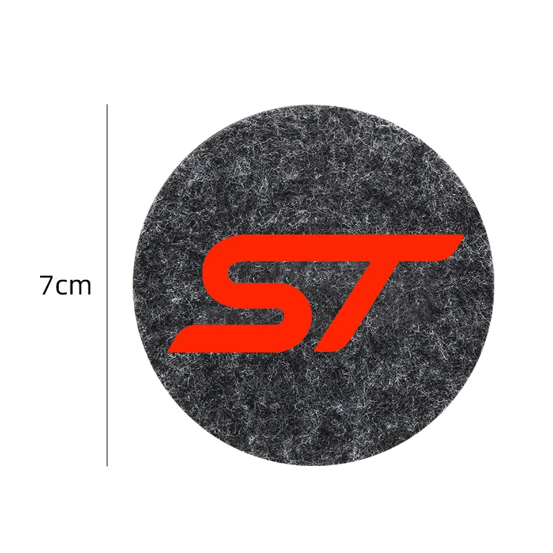 Car Pads Water Cup Waterproof Slot Anti-Skid Pads Interior for Ford ST Line Fiesta Focus Mondeo Ecosport Kuga Puma Accessries