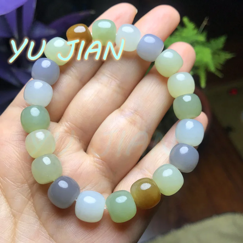 NEW Certified HETIAN Jade Bracelets Beaded Bangles Lover's Jewelry Lucky Amulet-Jade Delicate Elegant HANDRING Jewellery