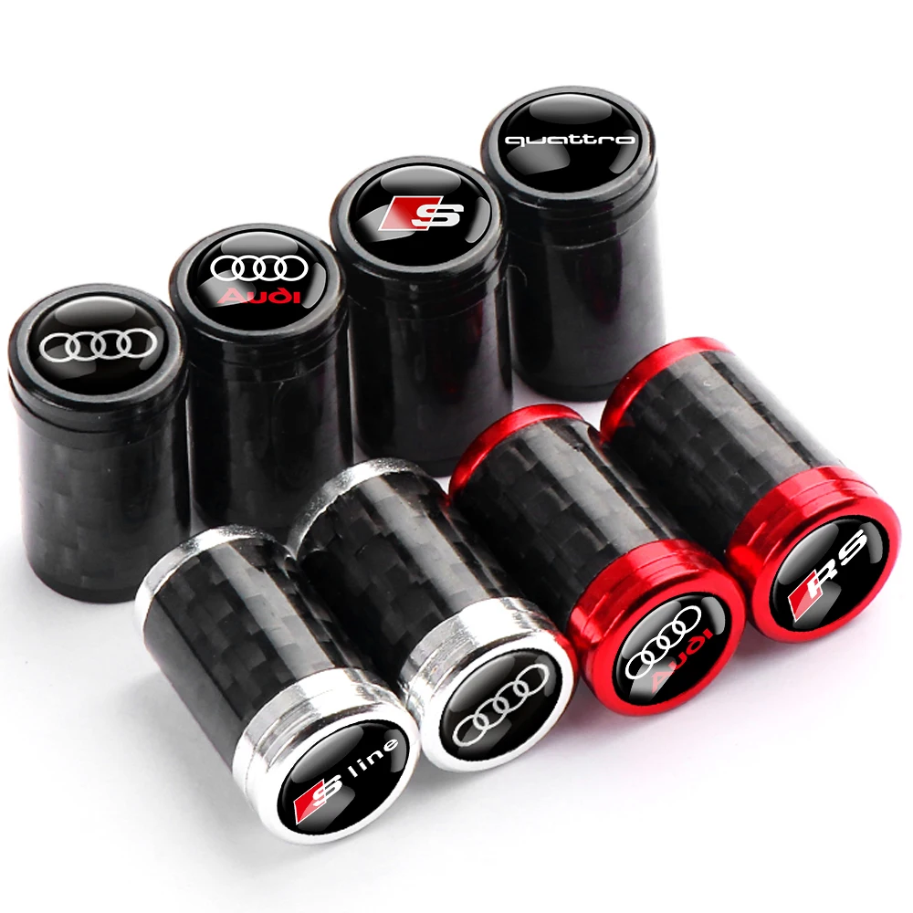 Enhanced Car Tire Valve Cover Set - Pack of 4 Luxury Design Wheel Air Stem Caps