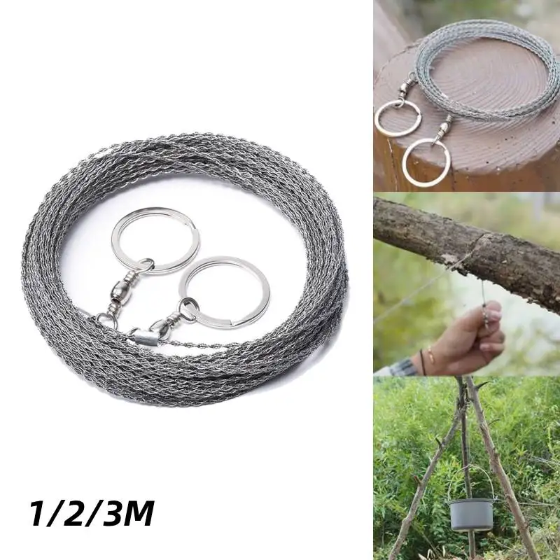Portable Stainless Steel Wire Saw Rope Chain Saw Emergency Hand Chain