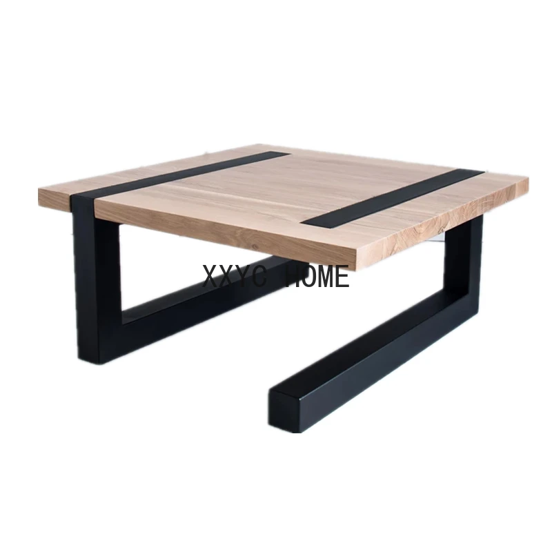 

Кофейный столик из массива дерева в стиле приборов для гостиной, домашний металлический Железный чайный столик в стиле ретро, роскошный кофейный столик