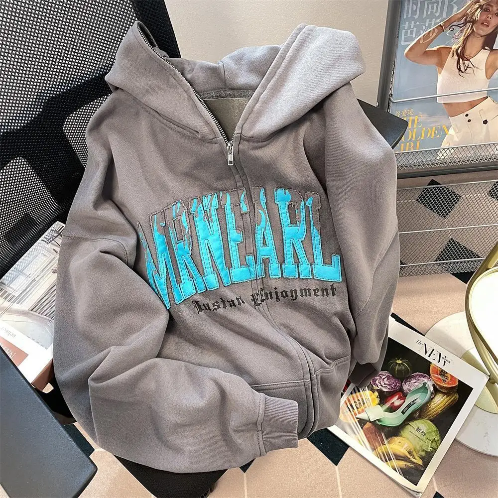 

American vintage Personalized Simple Letter Printed Hoodie Fashion street Men and Women Hip Hop Gothic Oversized Hoodie Top