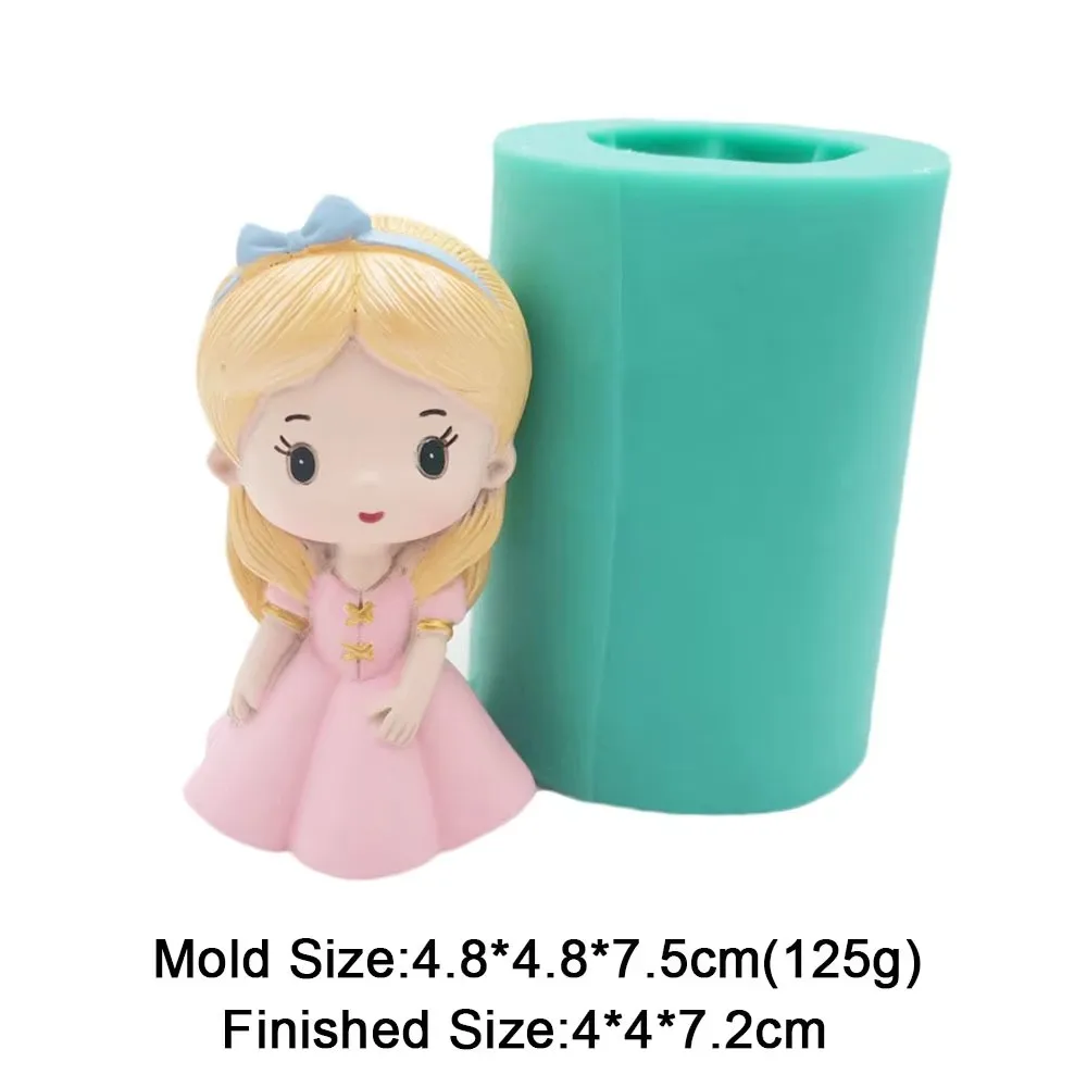 Prinz und Prinzessin Silikonform 3D Paar Schokoladen-Fondant Kuchendekoration Werkzeuge Gips Epoxidharz Handgemachte Kerzenform – Detail 13
