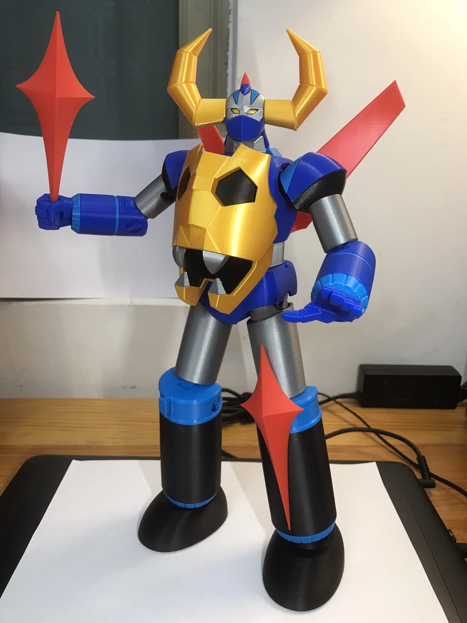Fully-Movable Gaiking Super Robot Cosmic Flng Dragon Collectible Figure Japanese Brand 3D Printed Iron Man 28 Number Model Toy