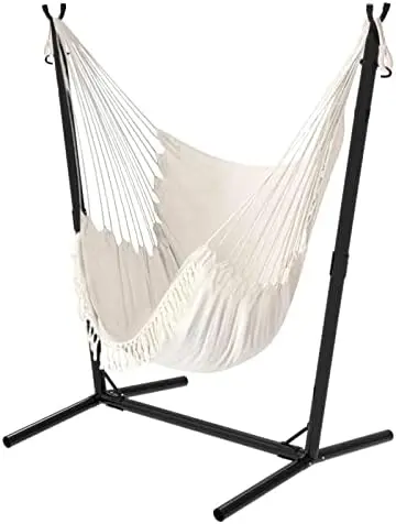 

Chair with Stand,Heavy-Duty Hanging Chair with Stand, for Indoor Outdoor,Sturdy Swing Chair with Stand Max Load 350 pounds\u2026