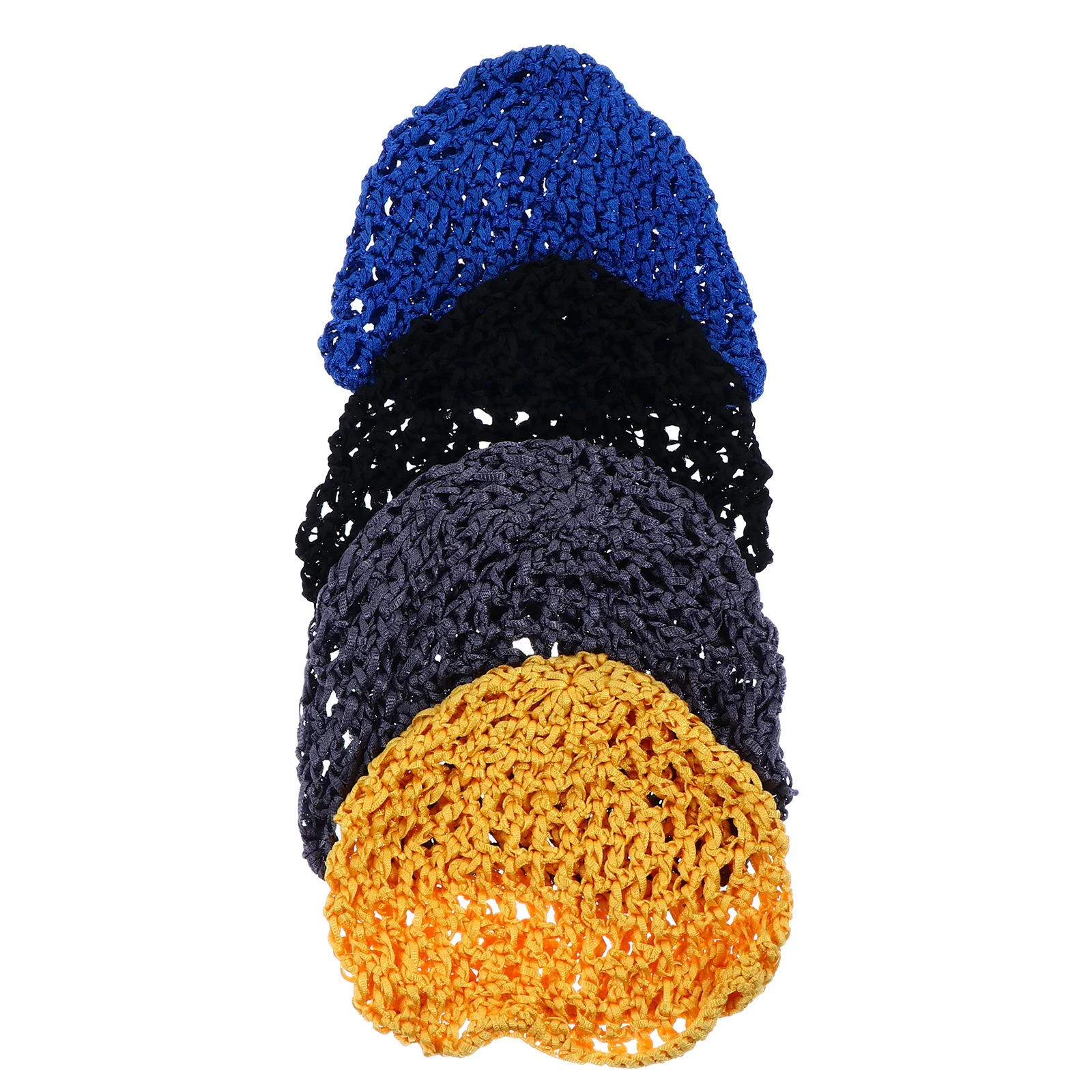 

4 PCS Has Mesh Hair Net Women Sleep Hat Lady Hats Crocheted to Female Women's