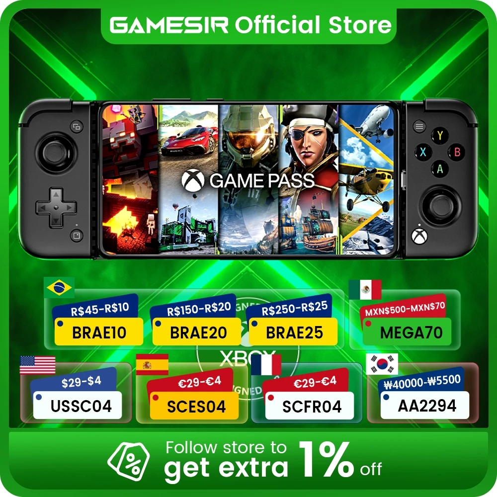 Игровой контроллер GameSir X2 Pro для Xbox Android, игровой контроллер xCloud STADIA GeForce Now Luna Cloud Gaming