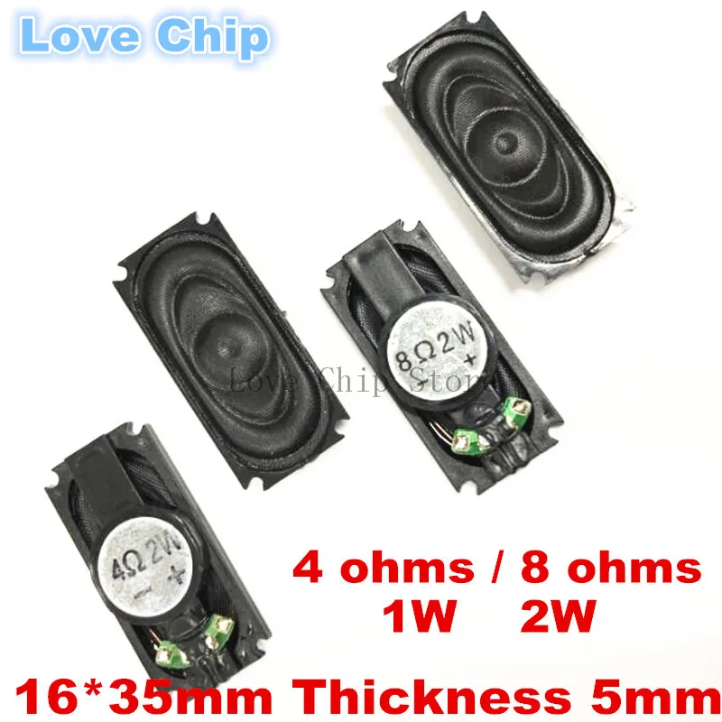 

50PCS Notebook Speaker Horn 1/2W 8R 4R 3516 1635 Loud speaker 4 ohms 8 ohms 1 Watt 2 Watt 4/8R 1W 2W 35*16MM 16*35MM