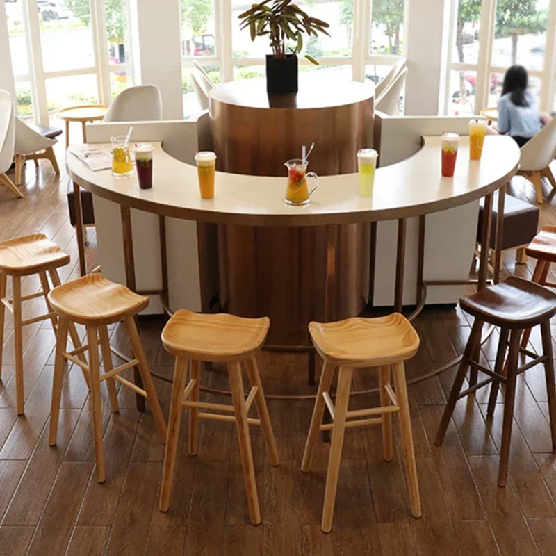 Minimalistic Writing Bar Chairs Chair High Stool Bar Chairs Outdoor Kitchen House Tabouret Pliant Wood Living Room Furniture