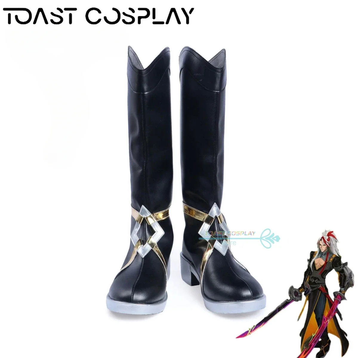 

Обувь для косплея Yone LOL аниме сапоги комикс Yone косплей костюм реквизит обувь для Хэллоуина