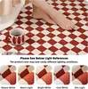 Washable Rugs Decor Indoor Checkered Large Area Rug Boho Bedroom Rug Soft Non-Slip Carpet Rugs for Dining Table Living Room 4