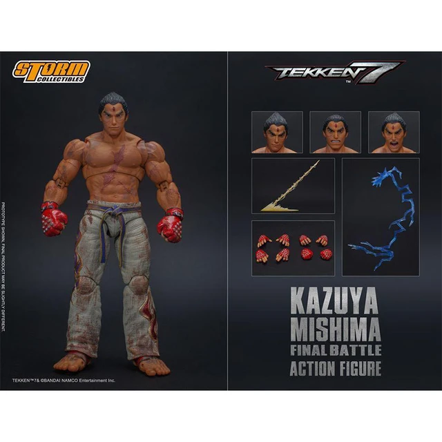 Figuras de Ação BANDAI Tekken Kazuya Mishima 17 cm