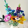 939pcs Wildflower Bouquet Home Decoration Accessories Building Blocks Creative Plant Series Giving Girlfriends Gifts 10313 3