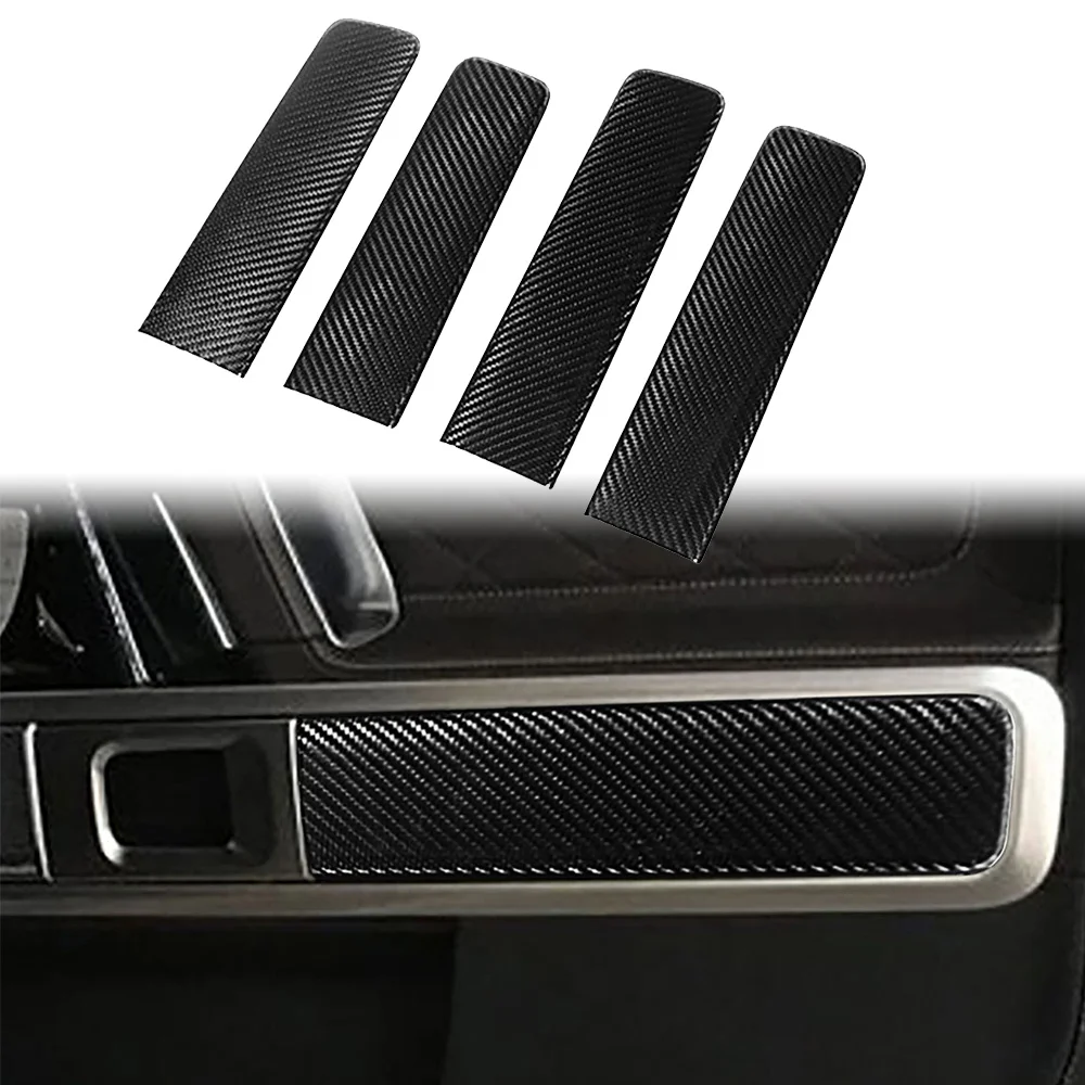 

Dry Carbon Fibre car door panel trim decorate Sticker For Mercedes-Benz For brabus G63 G500 2019-2020 G class W464 Chassis