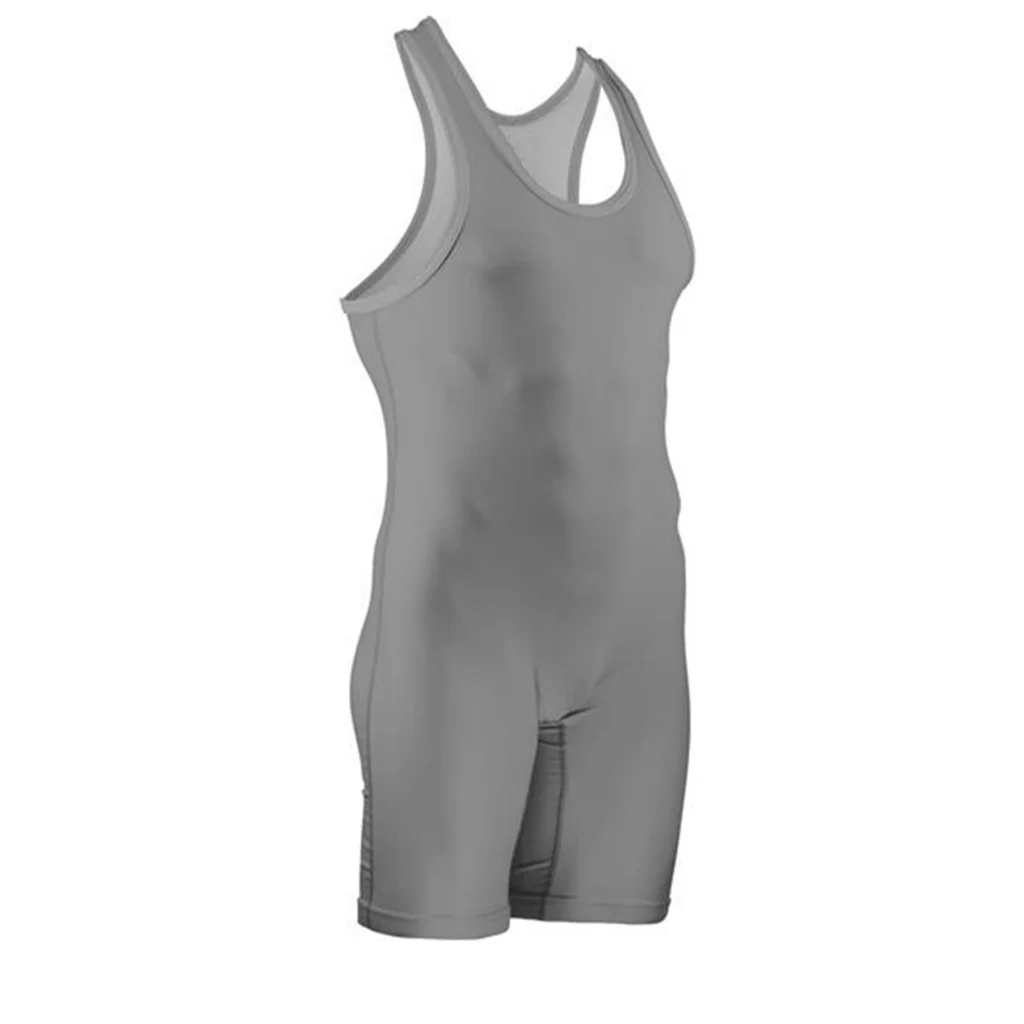 Summer Men's Sleeveless Wrestling Singlets Suit Boxing Skinsuit Weightlifting Clothing Running Speedsuit Gym Training Clothing