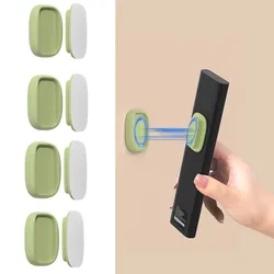 Magnetic Wall - Mounted Remote Control Holders - No Drilling Required, Strong Magnetic Fasteners (4 - Pack) (Green)