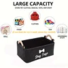 Spacious Pet Storage Basket - Foldable & Versatile Organizer with Sturdy Handles for Dog Toys, Clothes & Grooming Supplies 5