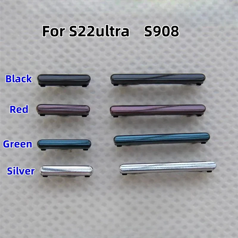 삼성 갤럭시 S22 SM-S901B S22Plus S906B S22Ultra SM-S908B 5G용 측면 볼륨 버튼 전원 키