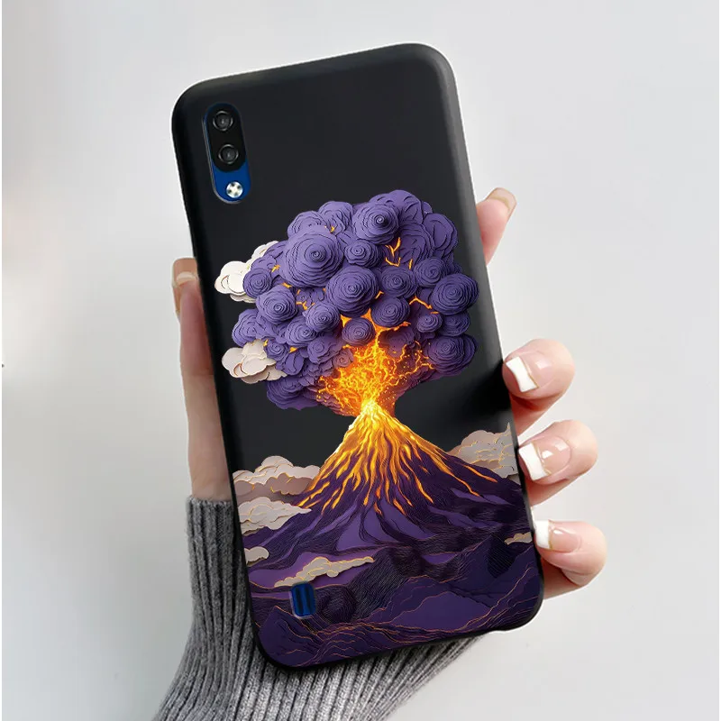 Silicone Soft Black Cover with Cute Cat Astronaut Design