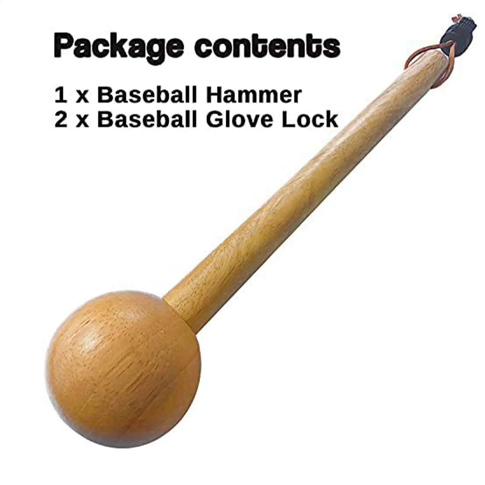 Baseball-Handschuh-Formwerkzeug Handschuhhammer Trainingshammer Handschuhformer aus Holz für Erwachsene und Jugendliche – Detail 6