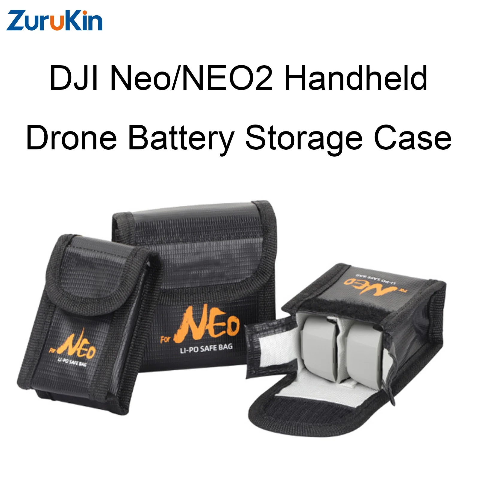 Sacoche de transport ignifuge pour batteries DJI Neo/NEO2 - Lot de 1