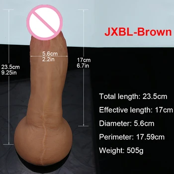 Reality Simulation Dildos Realistic Silicone European Colors Big Penis Masturbators Huge Suction Cup Anal Sex Toys For Men Women 2