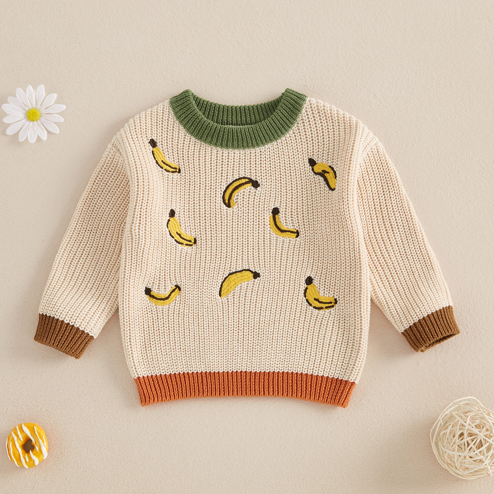 MISOWMNJOY Fashion Baby Girls Boys Knit Sweaters Toddler Casual Jumpers Winter Warm Clothes Long Sleeve Loose Pullovers