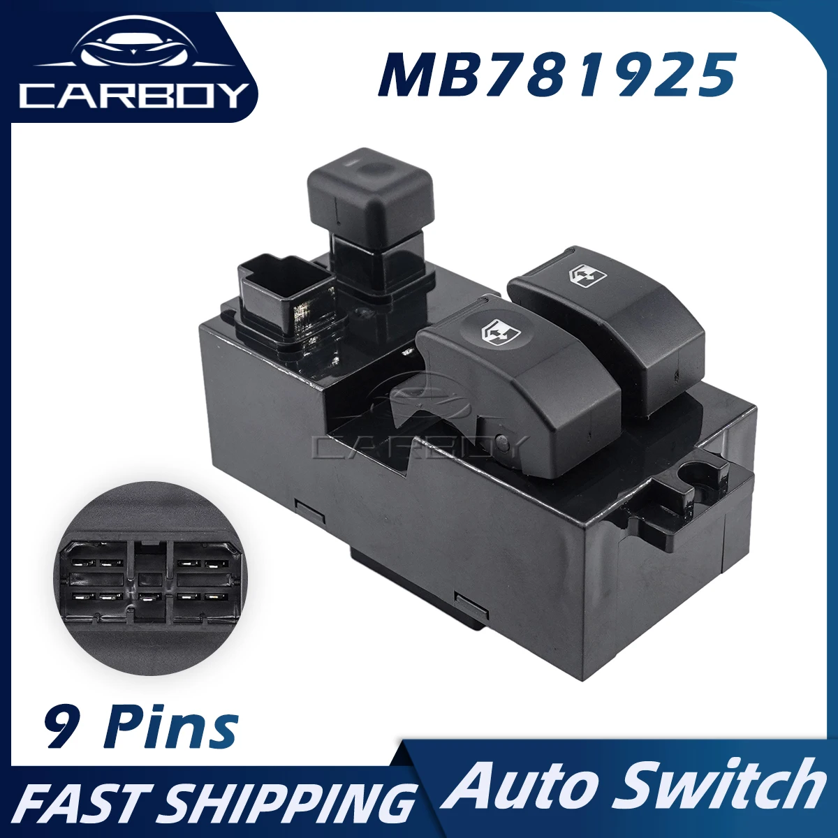 

MB781925 Master Power Window Switch Lifter Button For 1994 1995 1996 1997 1998 1999 Mitsubishi Pajero II Car Accessories 9 Pins