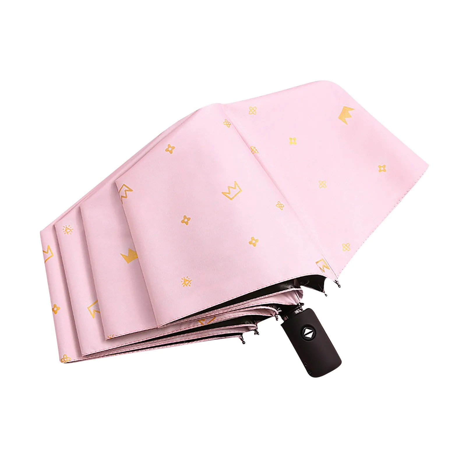 Folding umbrella automatic umbrella sun umbrella Folding Automatic Umbrella Men And Women Students Cute Sun Umbrella Sunshade Anti-Ultraviolet Rain And Sunny Dual-Use