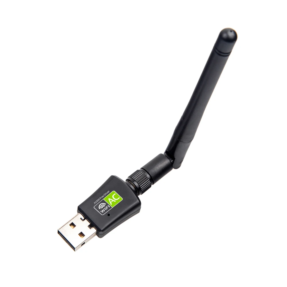 600Mbps 듀얼 밴드 2.4G&5G USB 무선 네트워크 어댑터 드라이버 무료 플러그 앤 플레이 데스크탑 노트북 PC 홈용 미니 WiFi 수신기