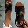 Women's Sandals 2025 Summer Women Flat Shoes Soft Pu Leather Sandalias De Mujer Summer Sandals Women Beach Footwear 3