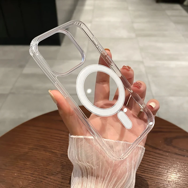 Luxury Shockproof Clear Phone Case with Soft Transparent Bumper Cover