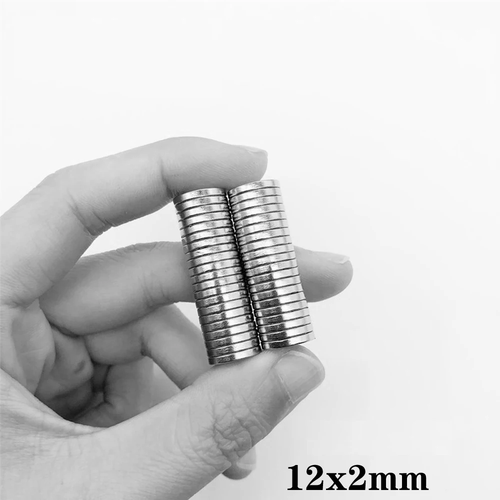 

20pcs 12x2mm Powerful Strong Bulk Round disc NdFeB Neodymium Disc Magnets Dia N35 Rare Earth Magnet 12*2mm