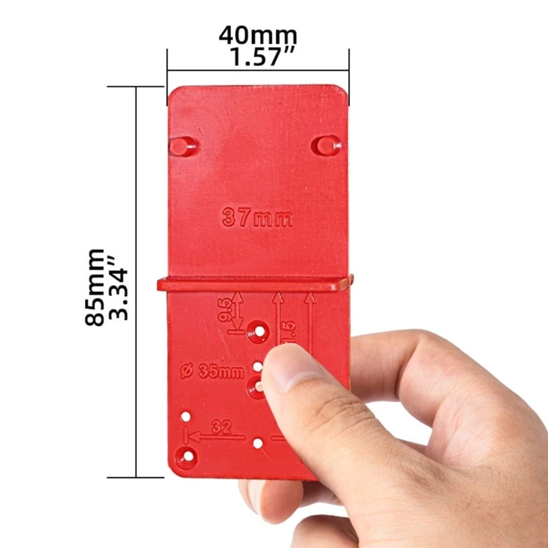Stainless Steel Hinges Door Hinges Hinge Hole Drilling Guide 26mm 35mm Hing Installation Jig Door Cabinet Hinge Hole Locator Woodworking Tool Accessory
