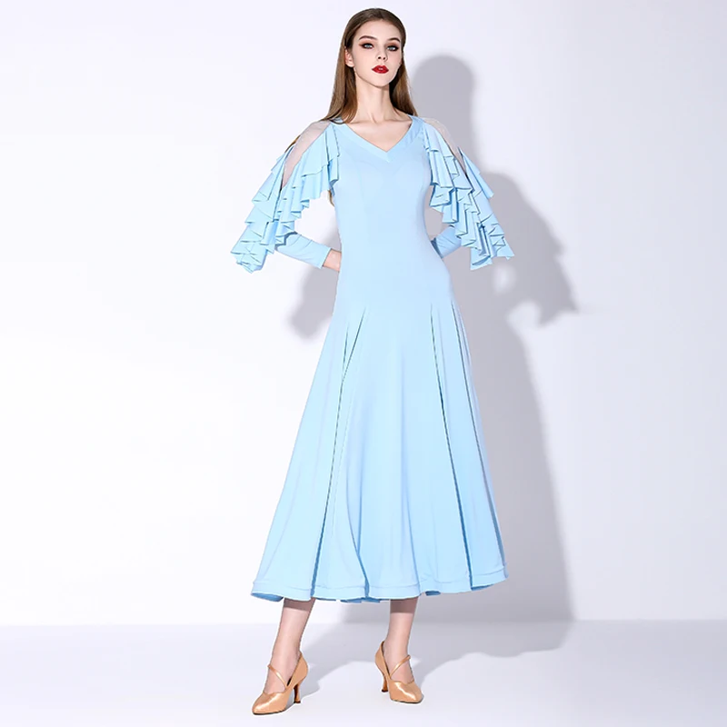 

Ballroom Dancing Dress For Adult Women Prom Dancewear Tango Modern Practice Wear 3 Colors Waltz Performance Clothes YS5001