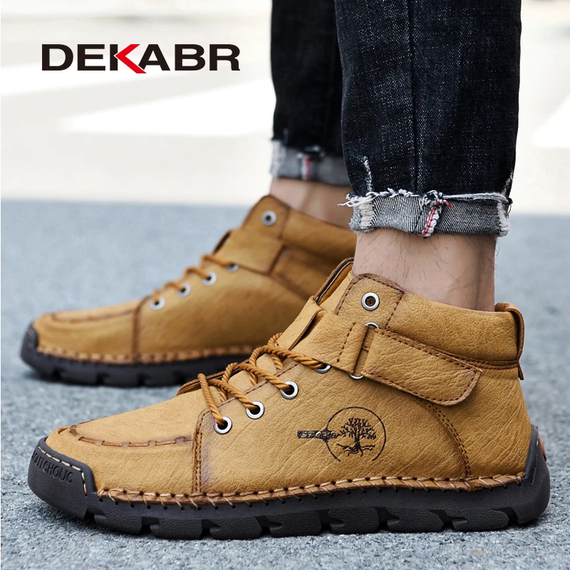 DEKABR New Snow Boots Protective and Wear-resistant Sole Man Boots Warm and Comfortable Winter Walking Big Size 39-48